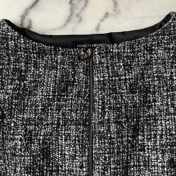 Franco Mirabelli Tweed Dress with 3/4 Sleeves - Picture 7 of 15